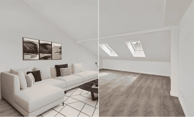 ai virtual staging before and after